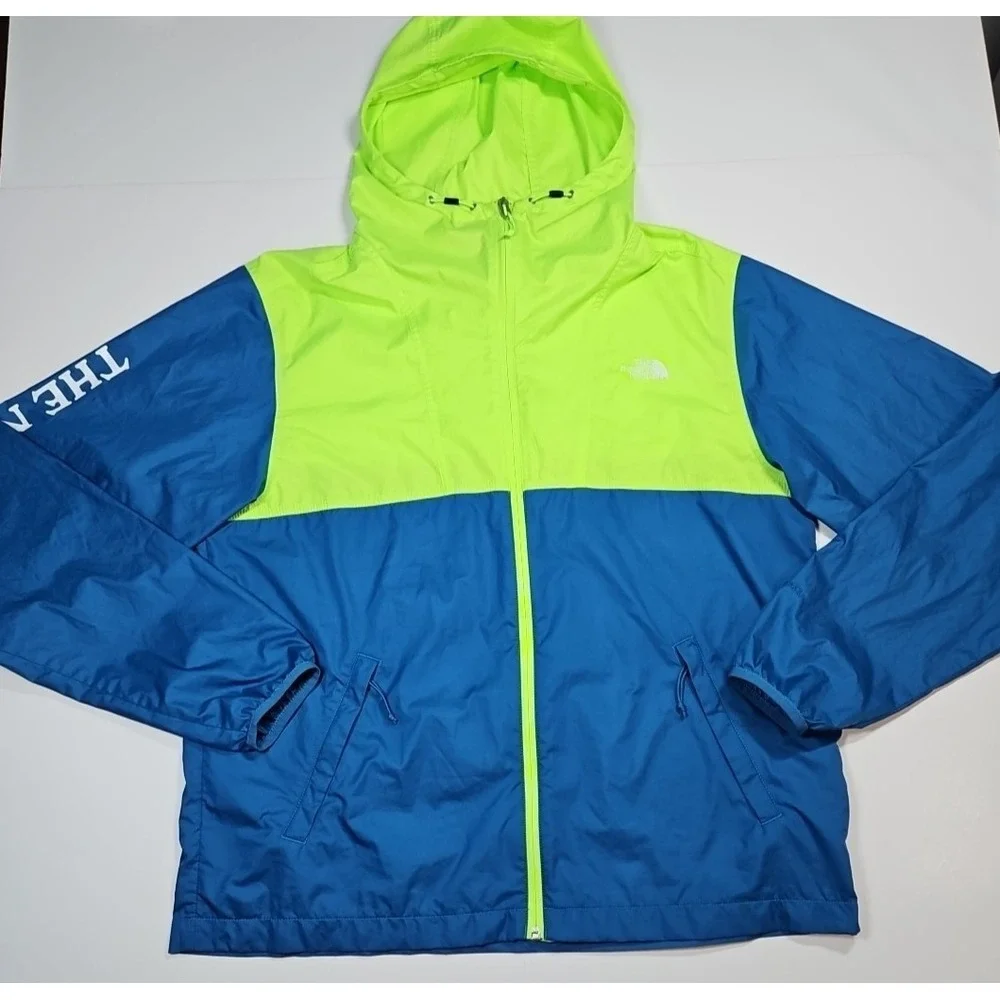 The North‎ Face Mens Cyclone Lightweight Green Blue Jacket Size Medium